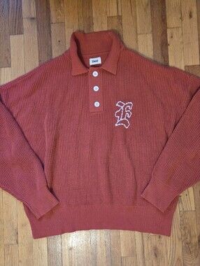 Elwood Sweater Large Red Brick